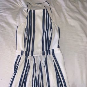 Lovers & Friends Blue and White Dress